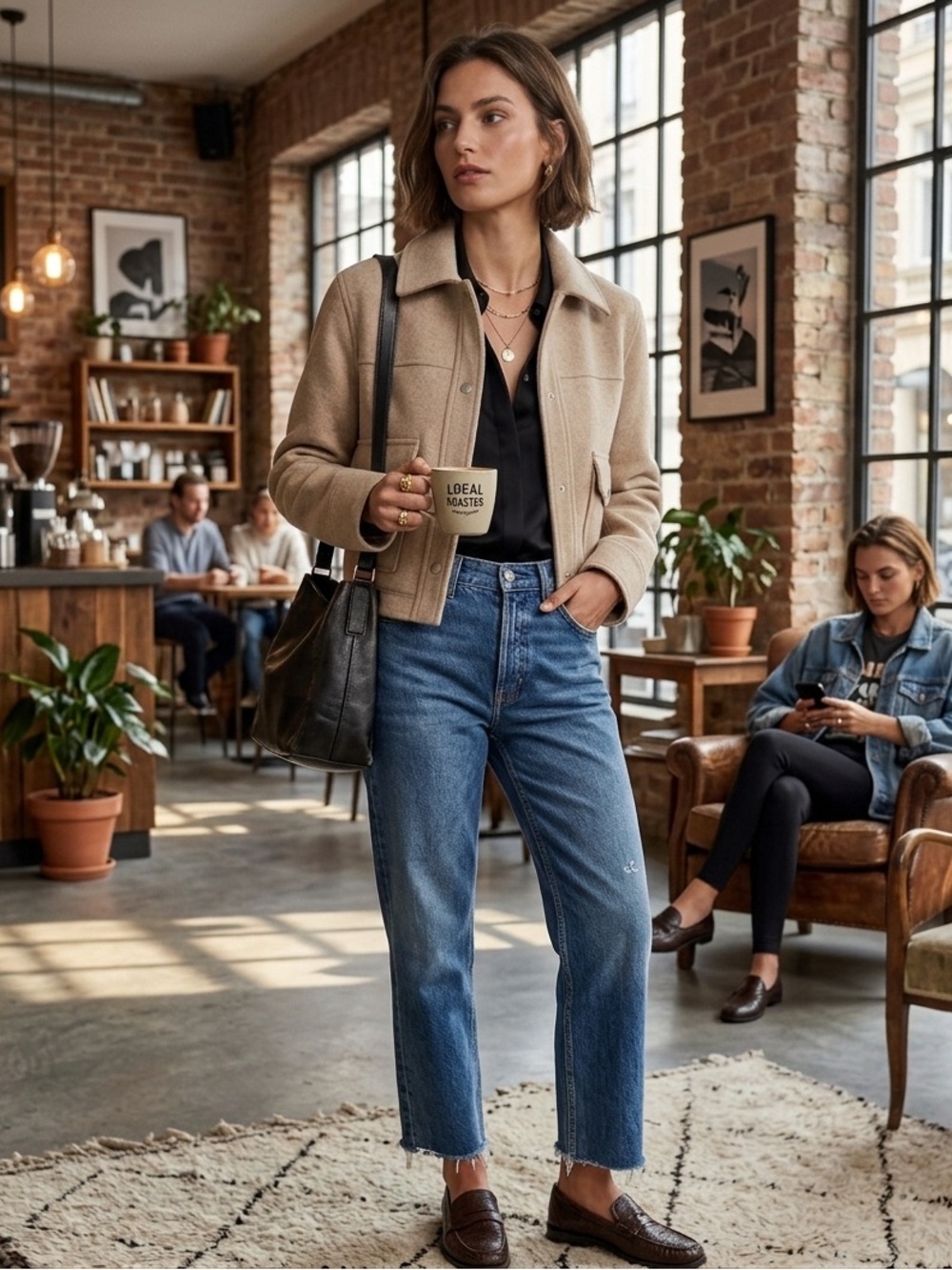 ZARA Cropped Neutral Beige Jacket – Timeless, Modern & Effortless ✨ - Picture 2 of 15